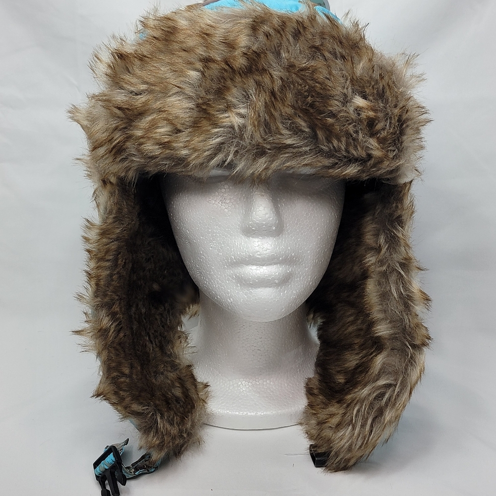 Faux‎ Fur Trapper Hat with Camo Accents